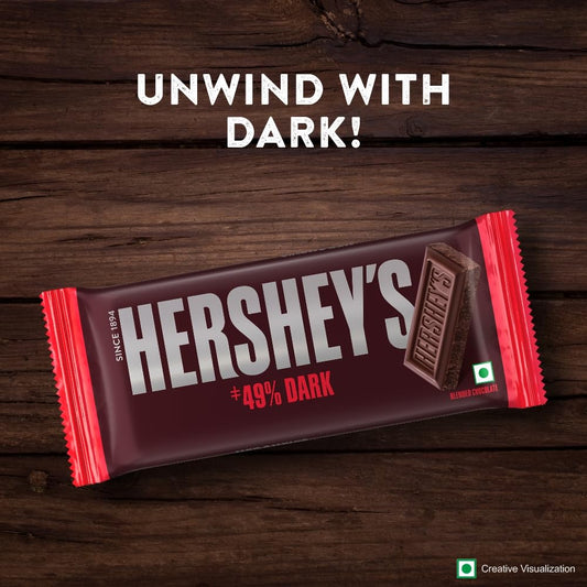 HERSHEY’S Dark Bar | Deliciously Dark Cocoa Rich Chocolate| 40g